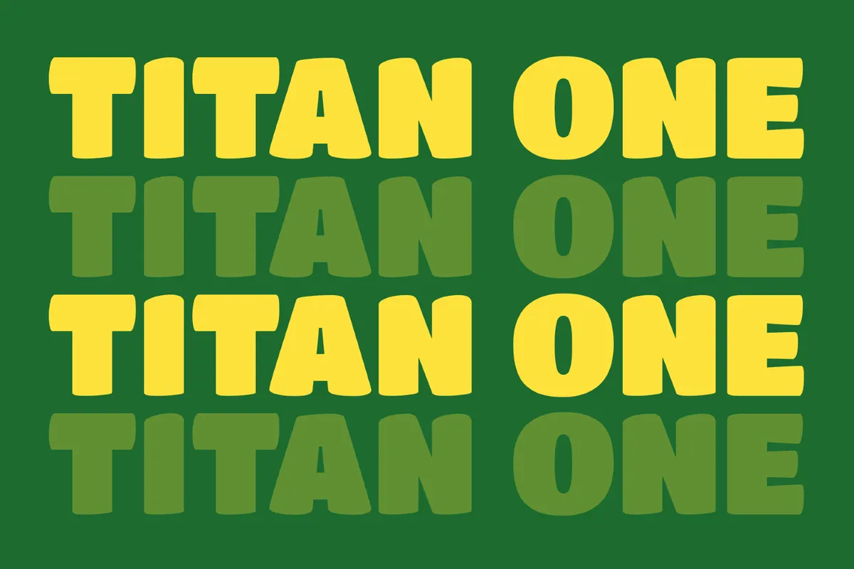 Titan One 90s Film Font