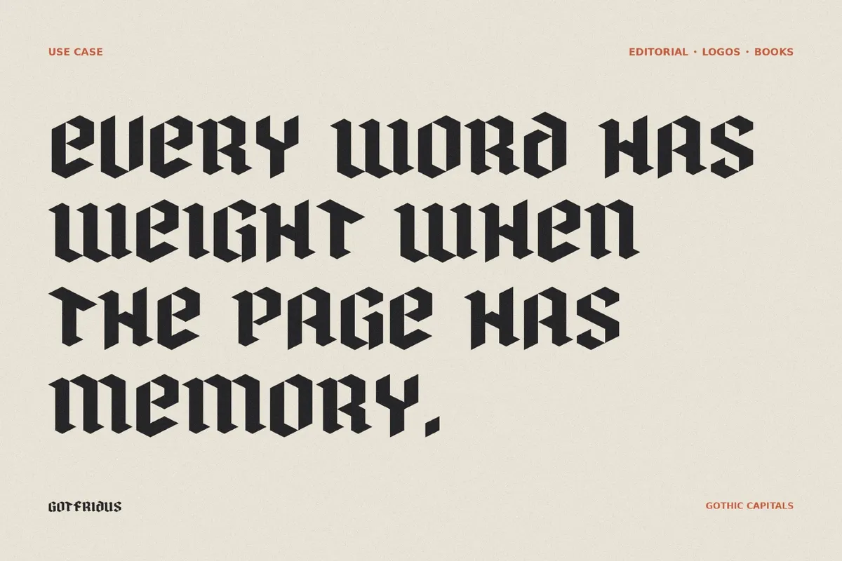 Gotfridus - Medieval Gothic Font