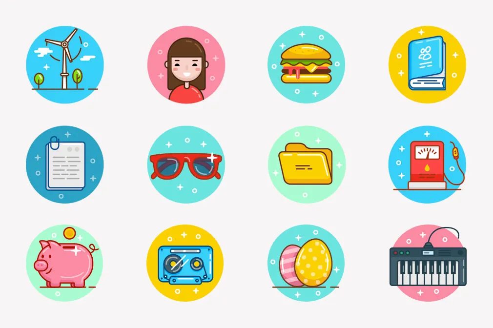 50 Icons From Ballicons 3 Set