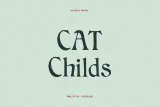 CAT Childs - Free Fantasy Font