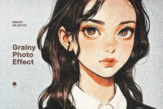 Bright Grainy Photo Effect