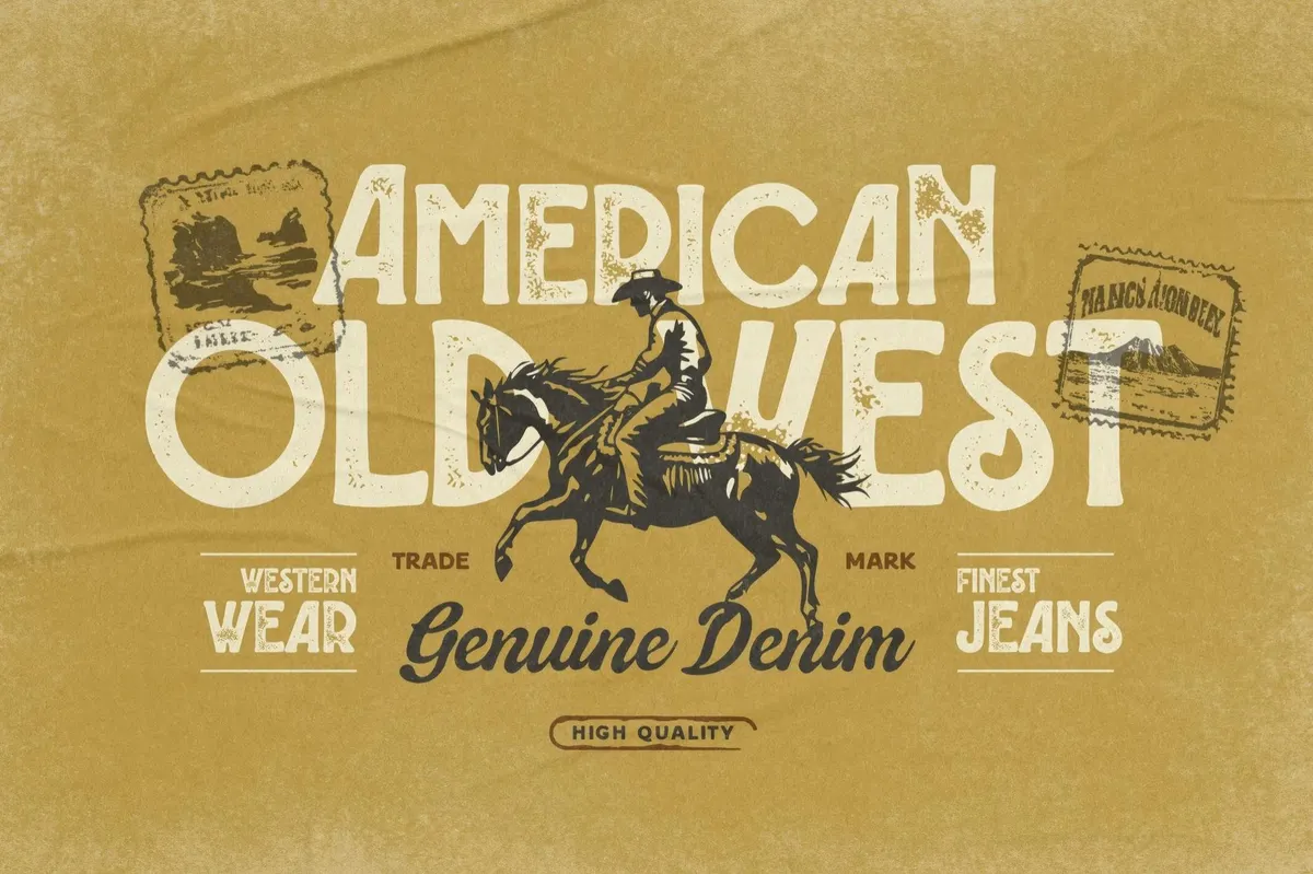Shermans Vintage Letterpress Font