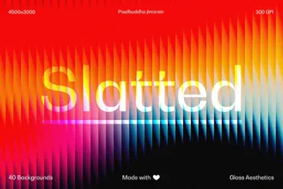 Fluted Glass Texture Backgrounds