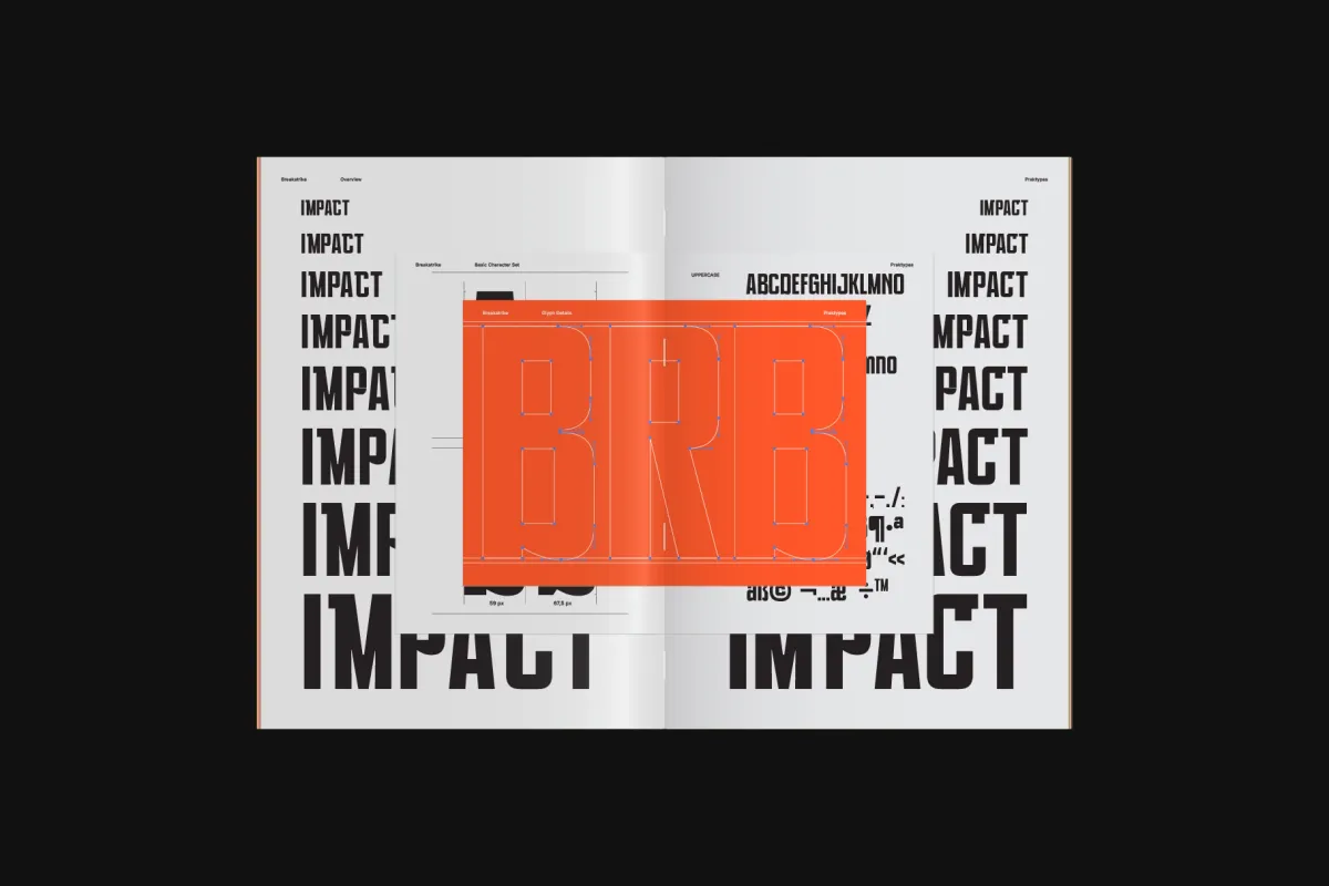 PRAK Breakstrike - Bold Condensed Display Font