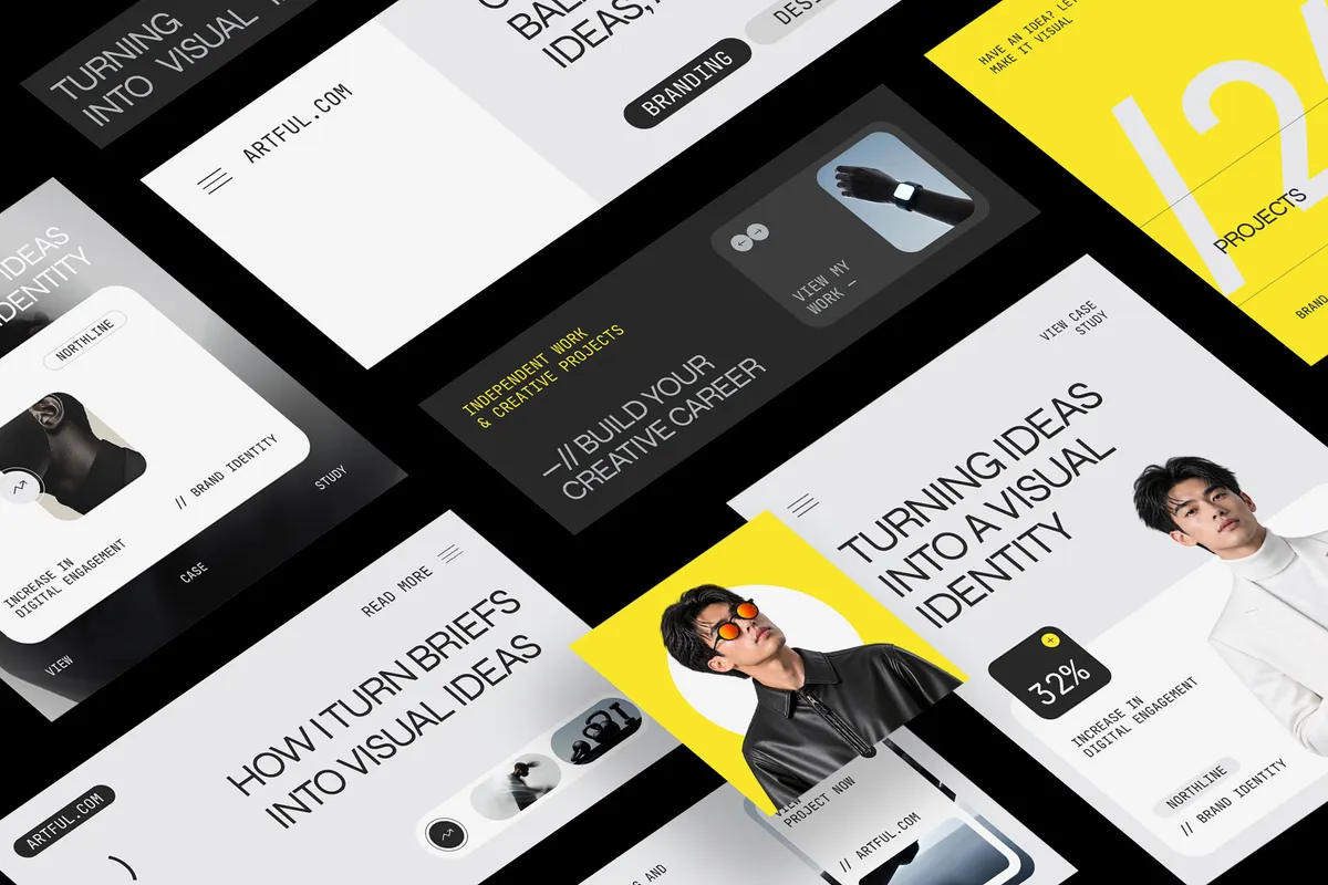 LinkedIn Portfolio Template Pack - Portuu