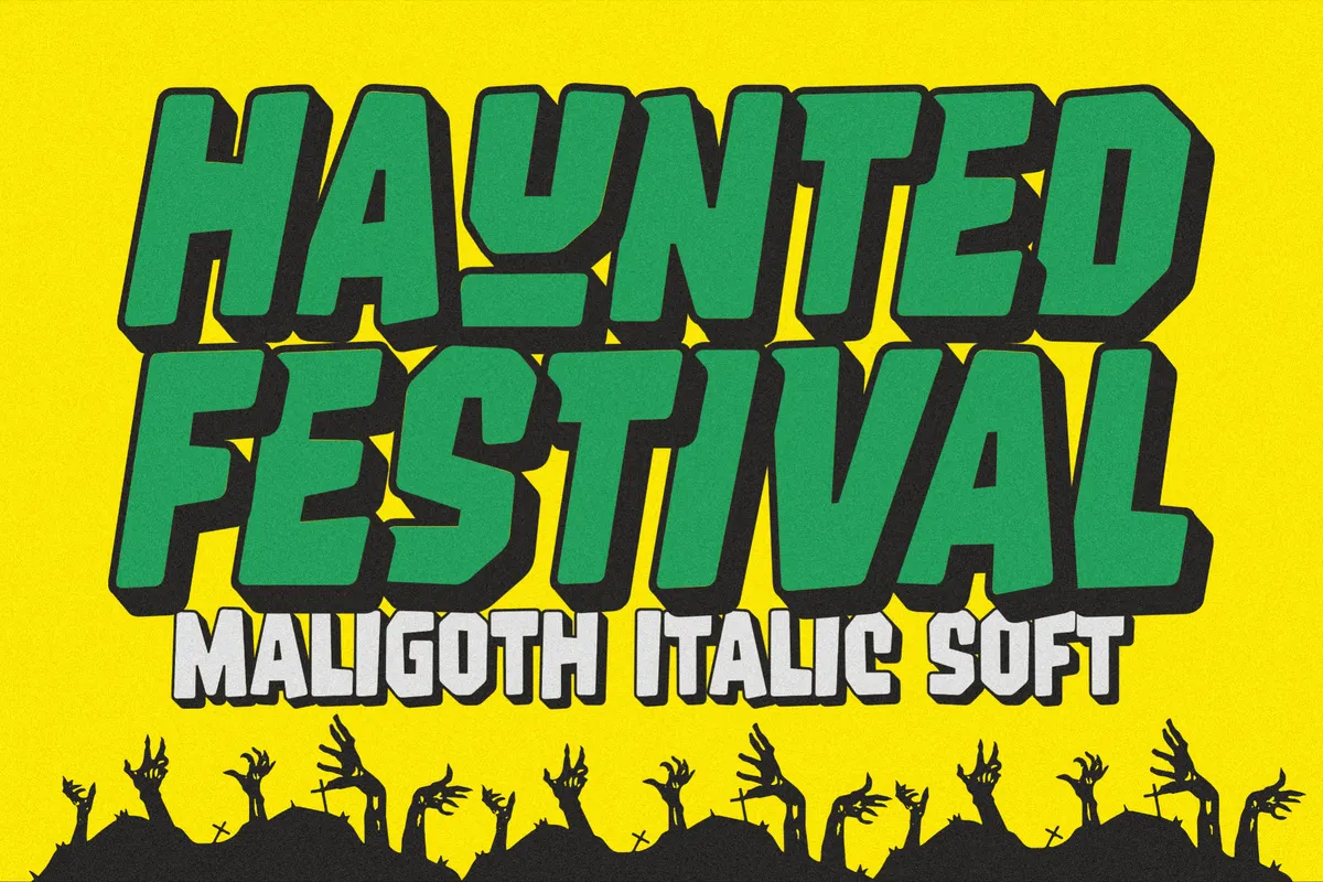 Maligoth - Layered Halloween Display Font Family