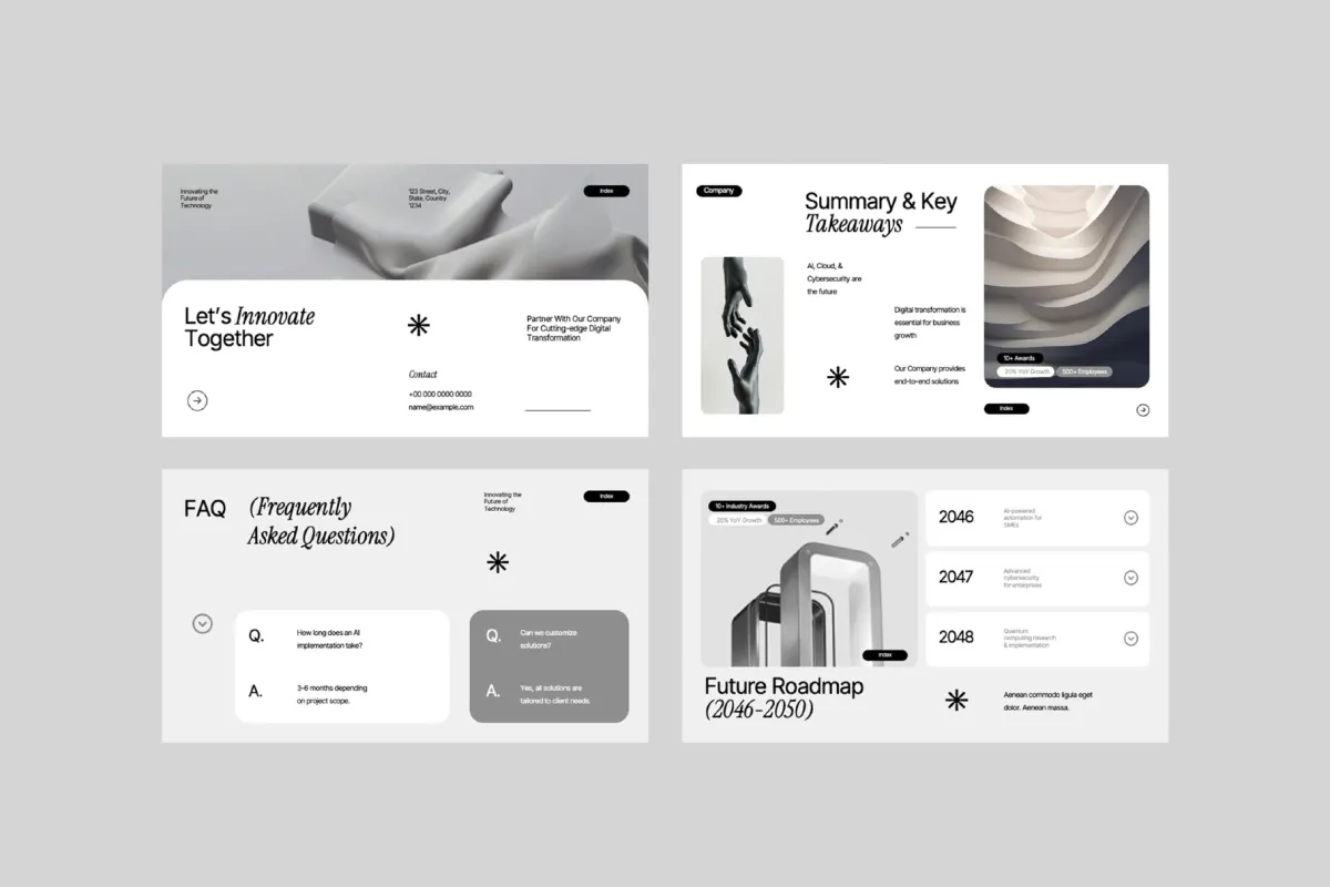 Interactive Technology Business Company Powerpoint