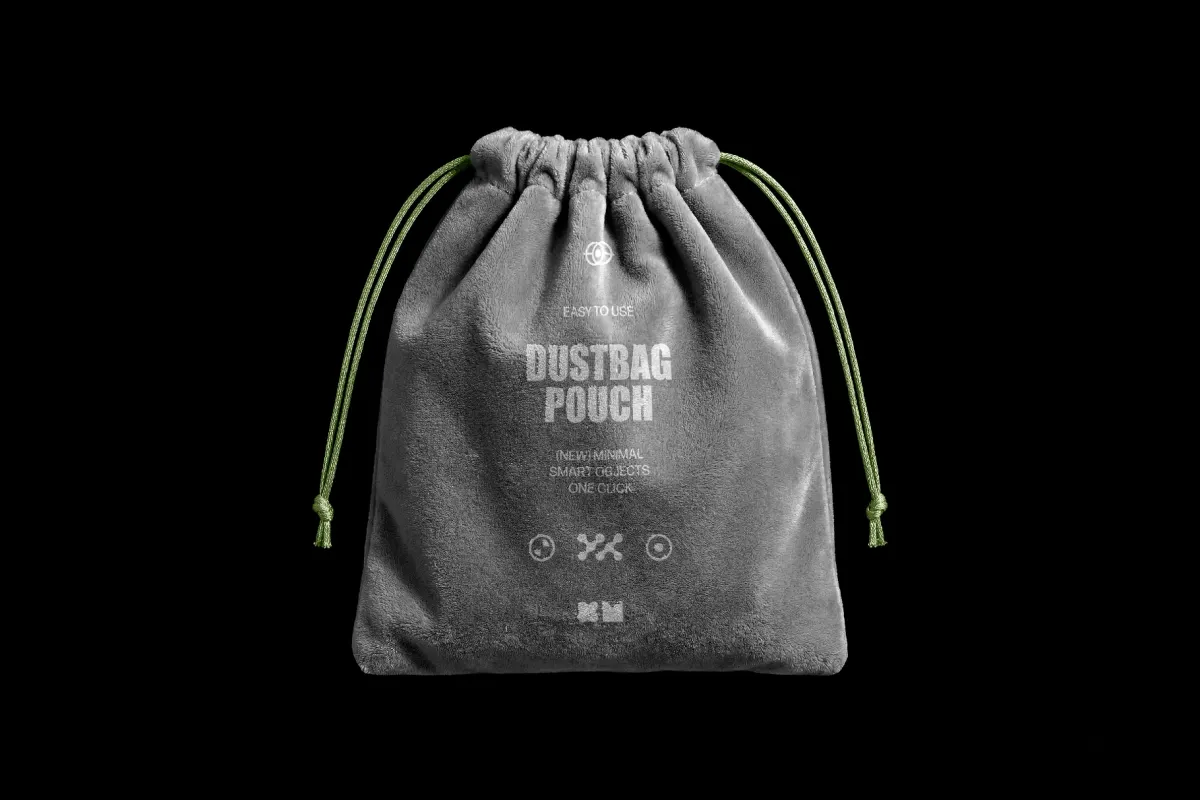 Plush Dust Bag Mockup