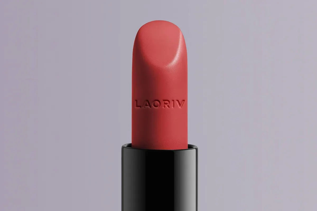 Lipstick Close-Up Mockup