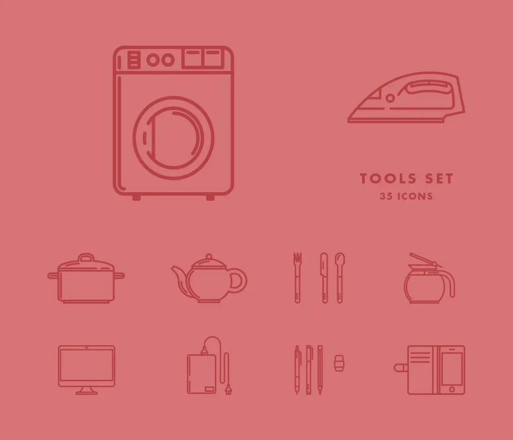 280 Vector Line Icons Pack
