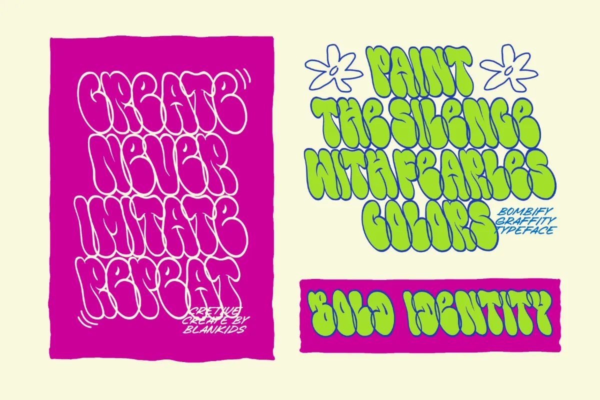 Bombify — Graffiti Bubble Font