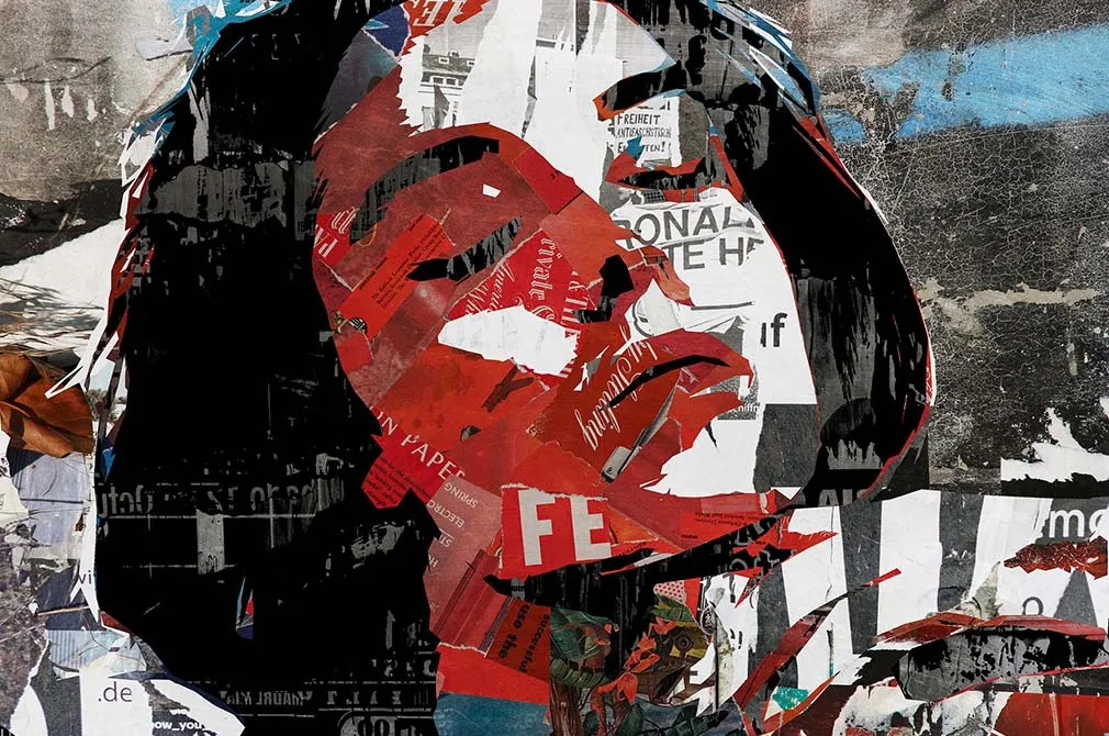 Newspaper Collage Photo Effect