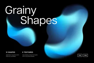 Grain Gradient Texture Shapes