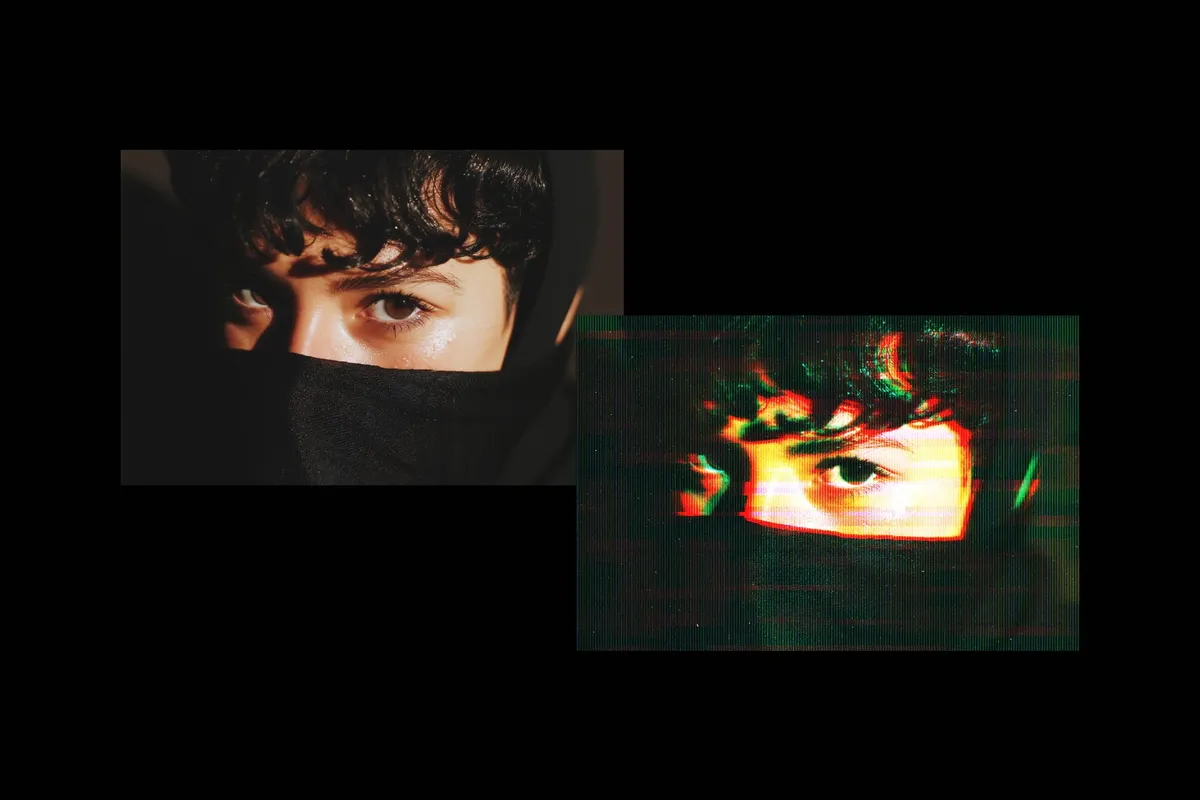 Screen Glitch Photo Effect