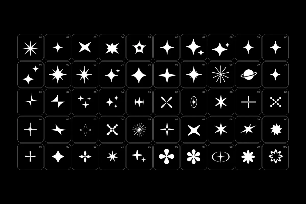 Stars Vector Icons Pack