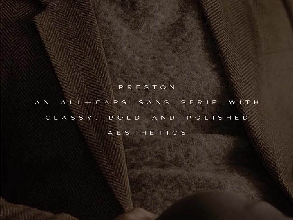 Preston Classy Sans Serif Font
