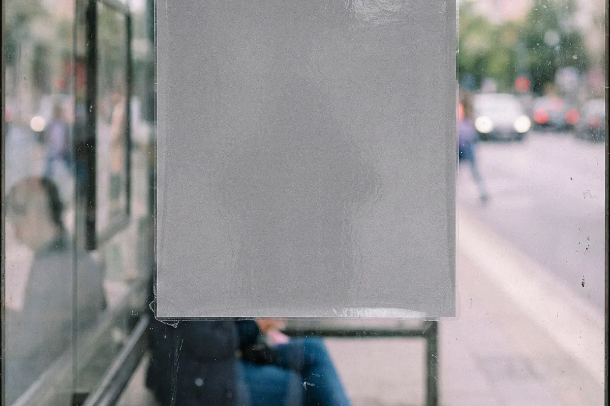 Glass Shelter Poster Mockup