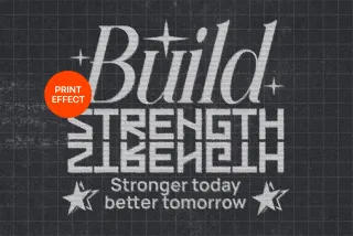 Print Text & Logo Effect