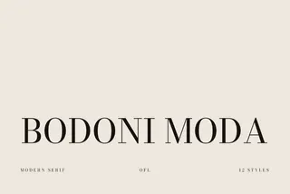 Bodoni Moda - Free Modern Serif