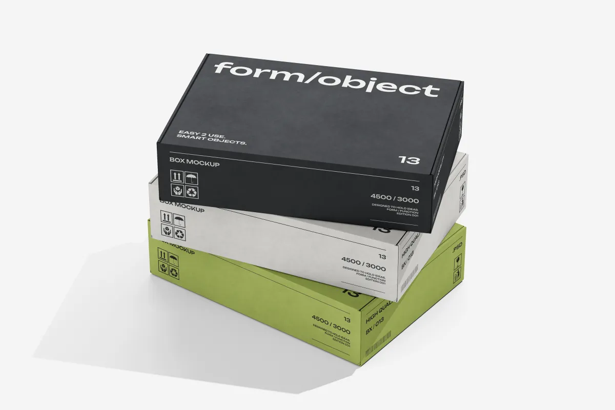 50-in-1 Box Mockup Bundle