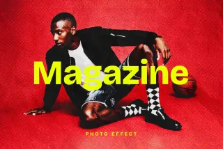 Magazine Halftone Photo Effect