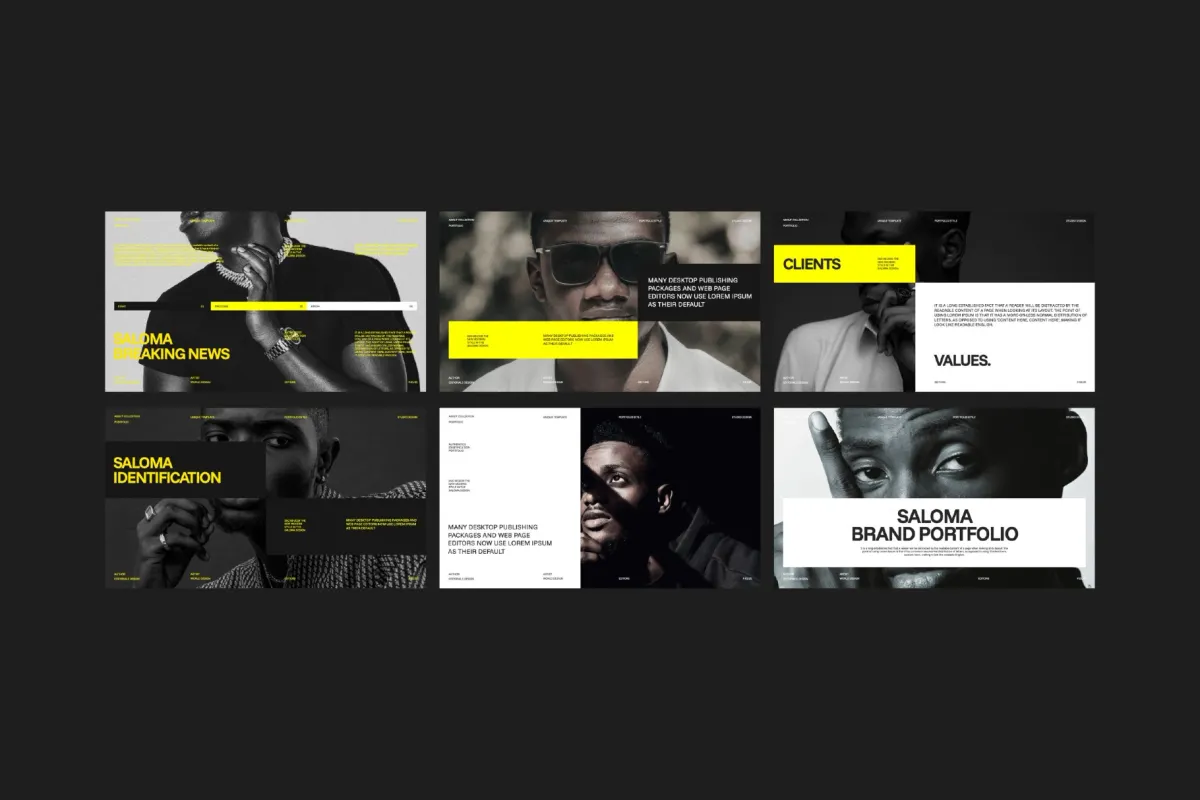 Saloma - Modern Brand Portfolio Presentation