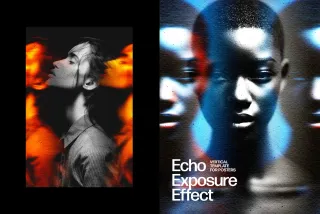 Echo Exposure Poster Photo Effect