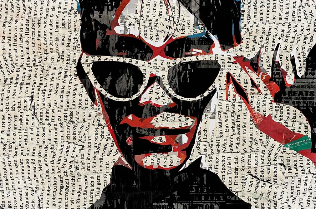 Newspaper Collage Photo Effect