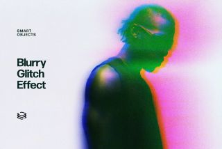 Blurry Glitch Photo Effect