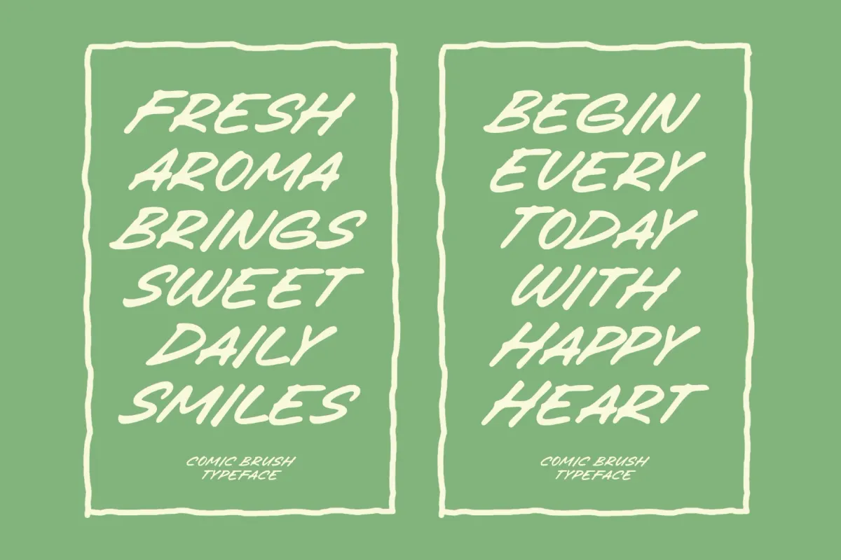 Comic Brush - Bold Marker Display Font