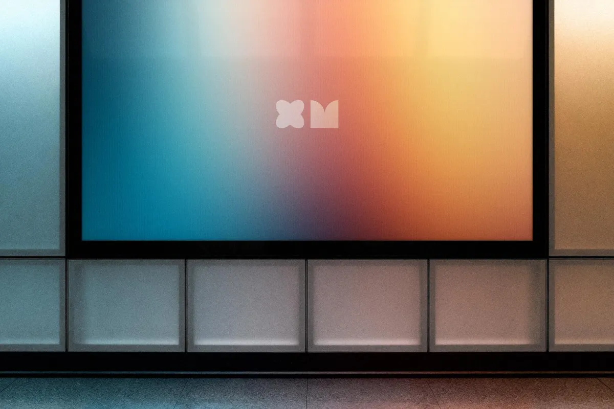 Glass Panel Screen Mockup