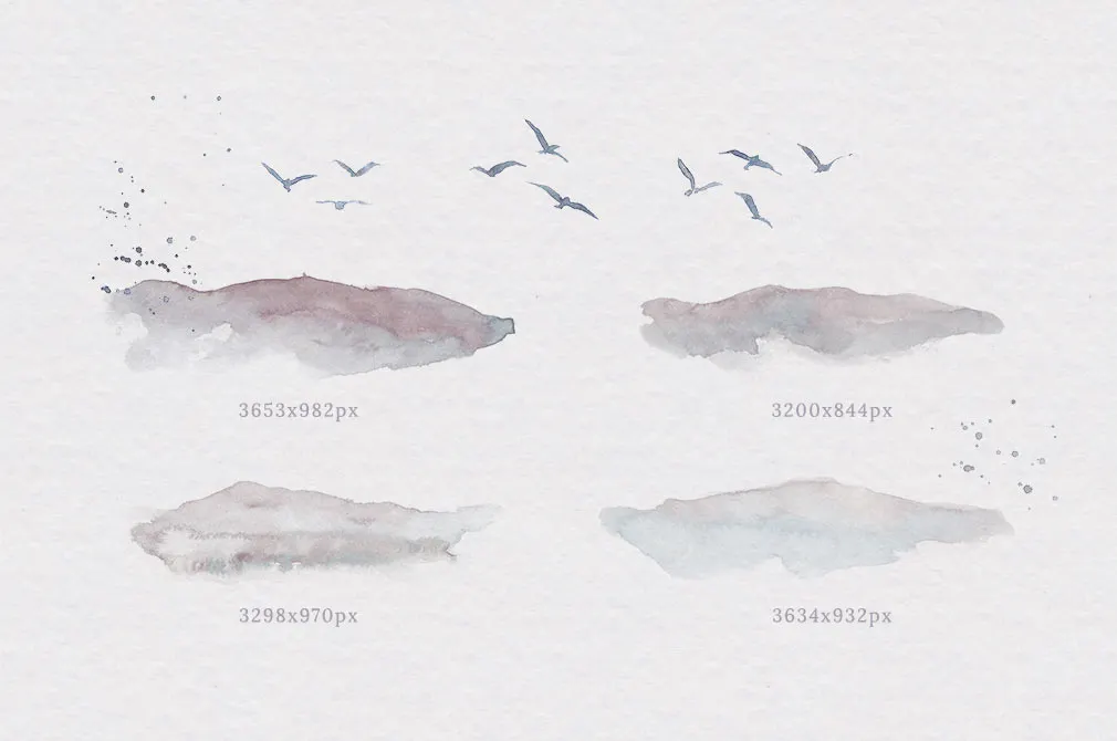 Forest Watercolor Landscapes