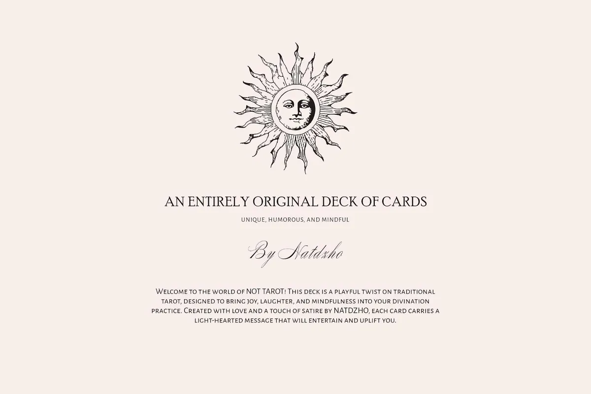 Not Tarot. Cards & Clipart Collection