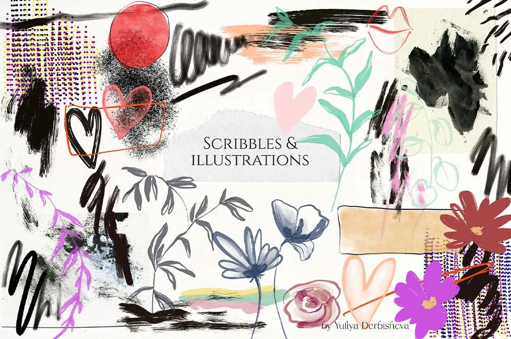 Art Paper Collage Elements
