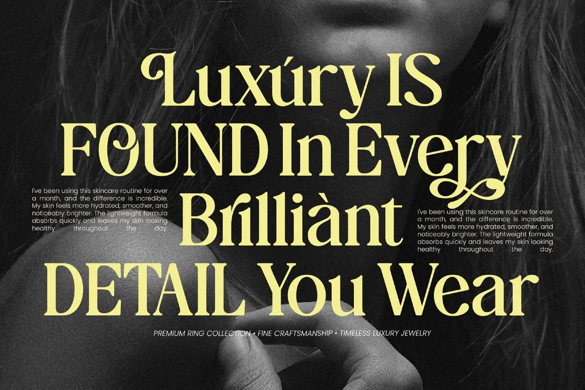 The Daily Midtones - Decorative Display Serif Font