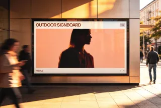 Outdoor Signboard Mockup