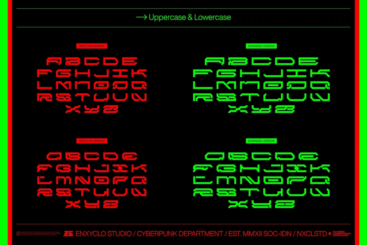 NCL Brayqose - Cyberpunk Futuristic Display Font