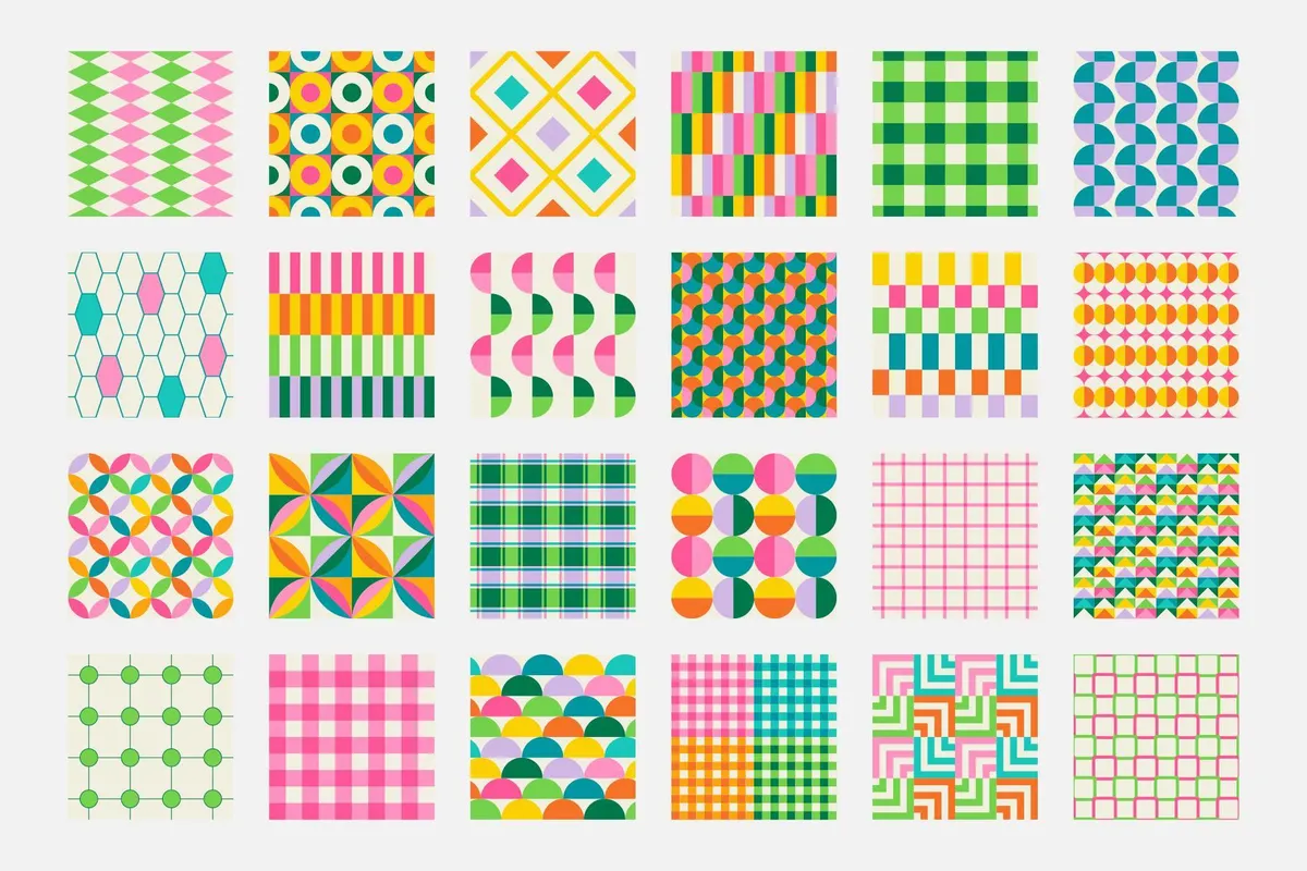 Simple Geometric Seamless Patterns
