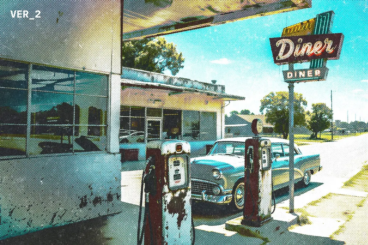 Retro Zine Styled Halftone Effect