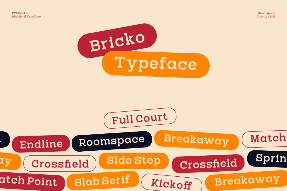 RCL Bricko – Bold Modern Slab Serif Font