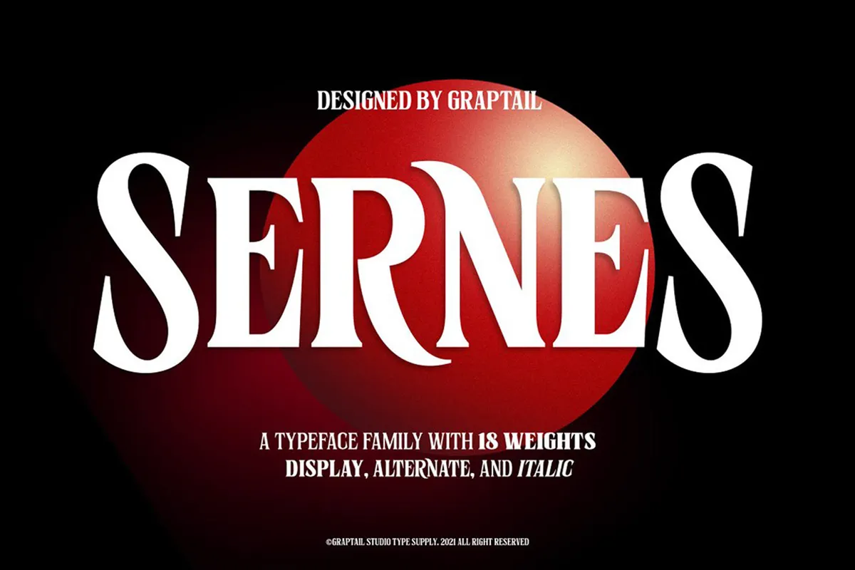 Sernes — Display Font