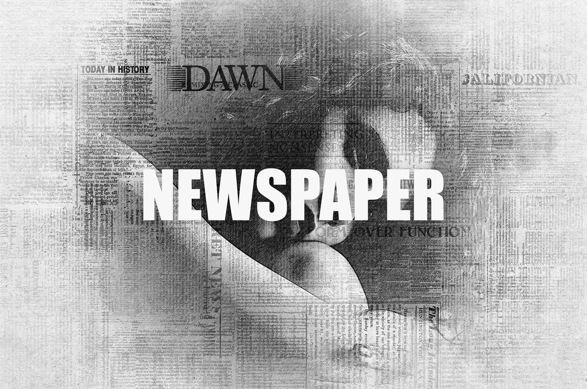 Newspaper Photoshop Effect