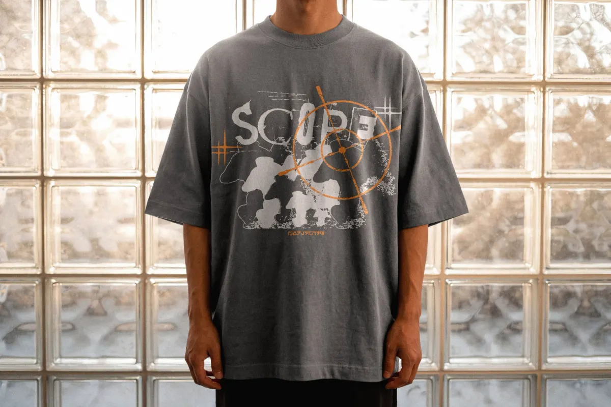T-Shirt Mockup with Glass Blocks