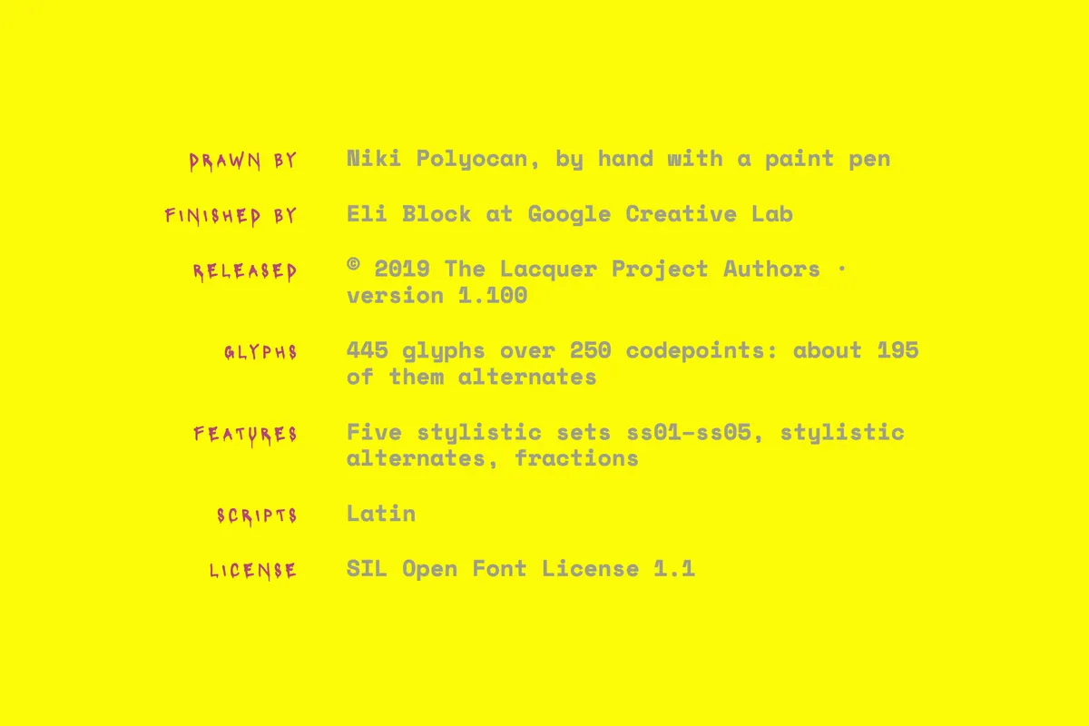 Lacquer - Free Dripping Marker Font