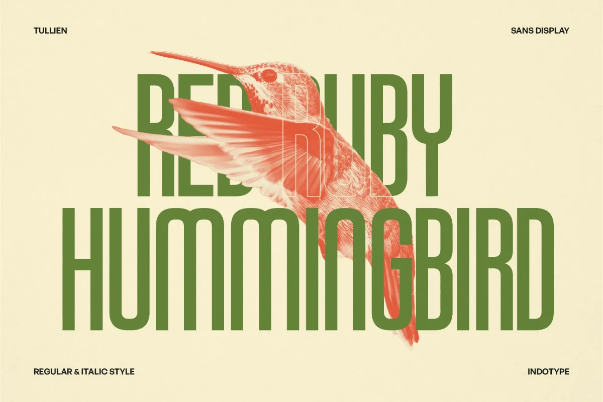 Tullien - Bold Geometric Display Font