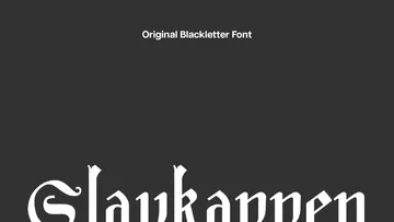 Slavkappen — Old English Font