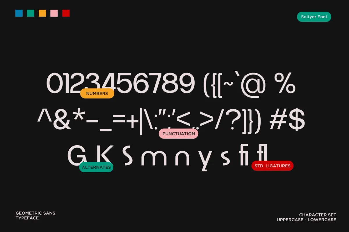 Soltyer - Geometric Sans Serif Font