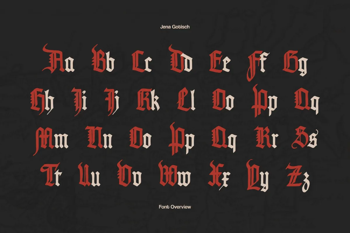 Jena Gothic Font