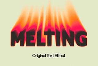 Fiery Melting Text Effect