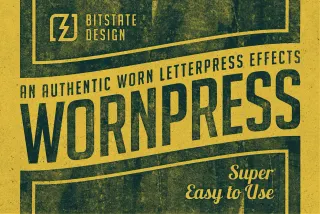Wornpress - Vintage Letterpress Effect Kit